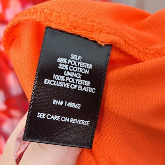 Torrid Women's Plus Size Midi Cotton Clip Dot Lace Up Smocked Dress 1X - Picture 10 of 11